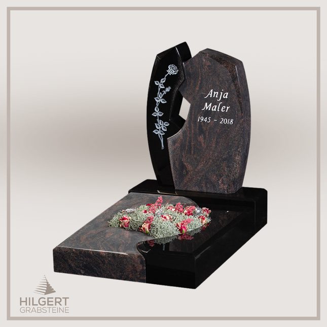 UR-GR-GA450-003207 | Hilgert Grabsteine | Urnengrabstein aus Granit