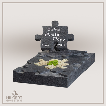 UR-GR-GA452 | Hilgert Grabsteine | Urnengrabstein aus Granit