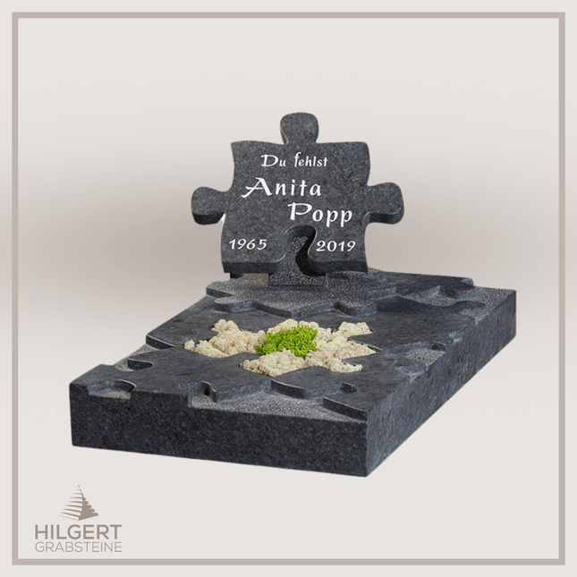 UR-GR-GA452 | Hilgert Grabsteine | Urnengrabstein aus Granit
