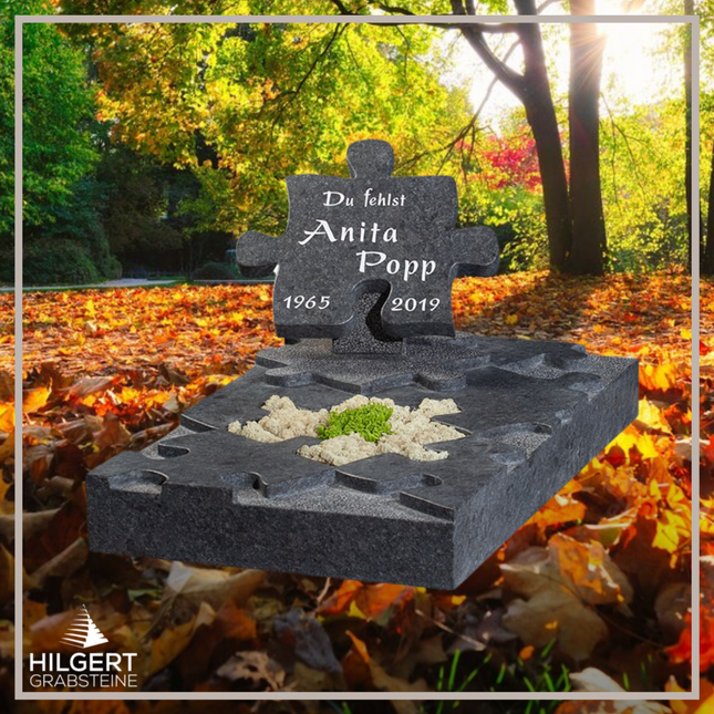UR-GR-GA452 | Hilgert Grabsteine | Urnengrabstein aus Granit