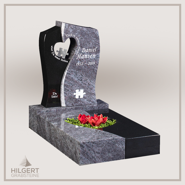 UR-GR-GA456-003226 | Hilgert Grabsteine | Urnengrabstein aus Granit