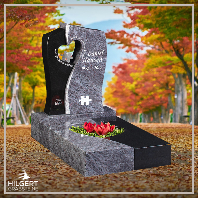 UR-GR-GA456-003226 | Hilgert Grabsteine | Urnengrabstein aus Granit