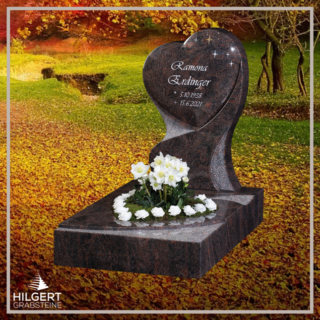 UR-GR-GA502 | Hilgert Grabsteine | Urnengrabstein aus Granit