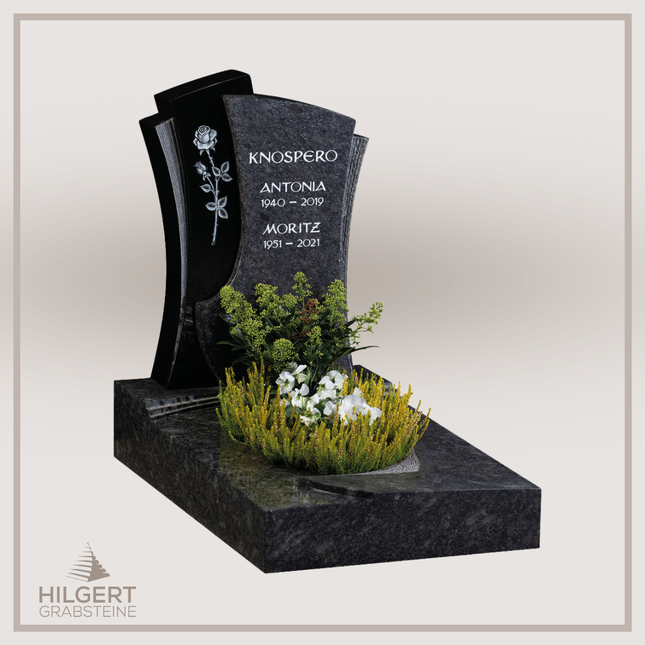 UR-GR-GA510 | Hilgert Grabsteine | Urnengrabstein aus Granit