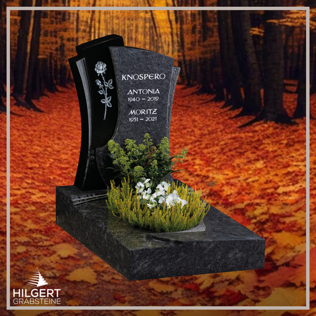 UR-GR-GA510 | Hilgert Grabsteine | Urnengrabstein aus Granit