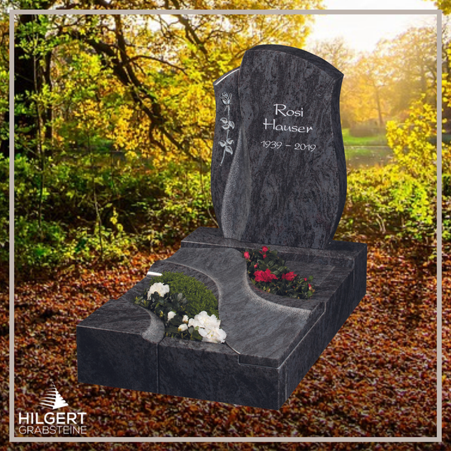 UR-GR-UA457-OT-003259 | Hilgert Grabsteine | Urnengrabstein aus Granit