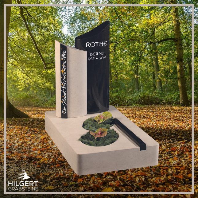 UR-GR-UA458-OT-003261 | Hilgert Grabsteine | Urnengrabstein aus Granit