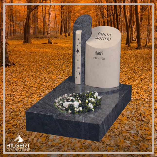 UR-GR-UA459-OT-003292 | Hilgert Grabsteine | Urnengrabstein aus Granit