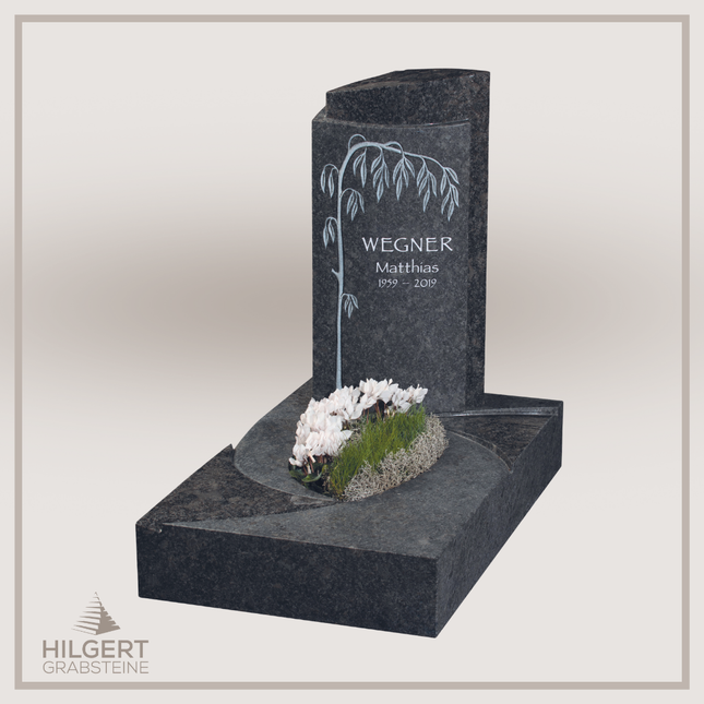 UR-GR-UA462-OT-003262 | Hilgert Grabsteine | Urnengrabstein aus Granit