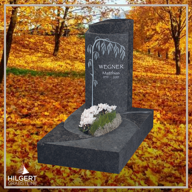 UR-GR-UA462-OT-003262 | Hilgert Grabsteine | Urnengrabstein aus Granit
