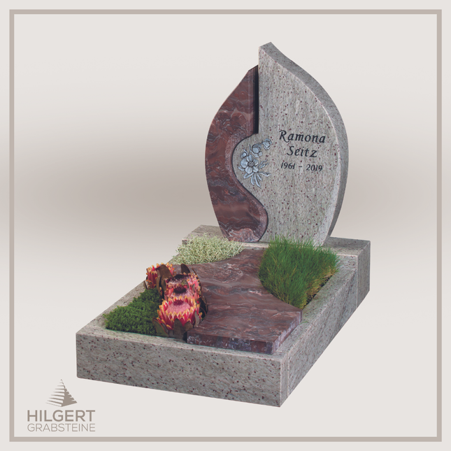 UR-GR-UA465-OT-003265 | Hilgert Grabsteine | Urnengrabstein aus Granit