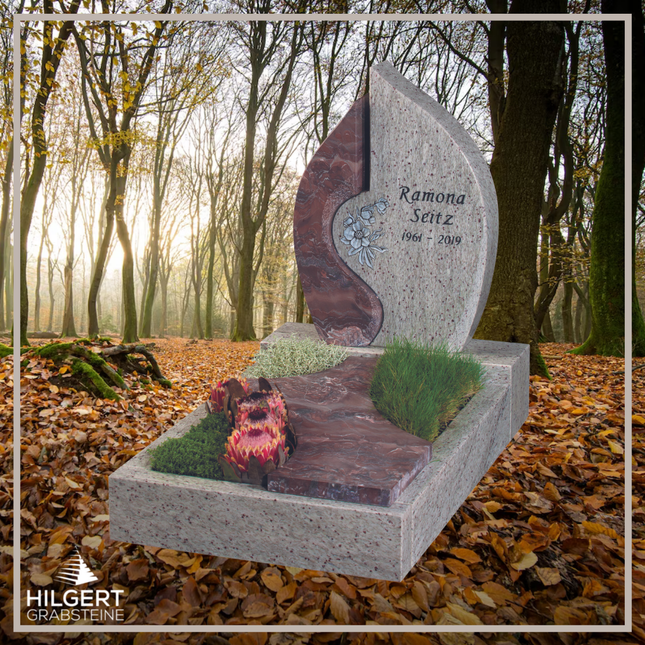 UR-GR-UA465-OT-003265 | Hilgert Grabsteine | Urnengrabstein aus Granit
