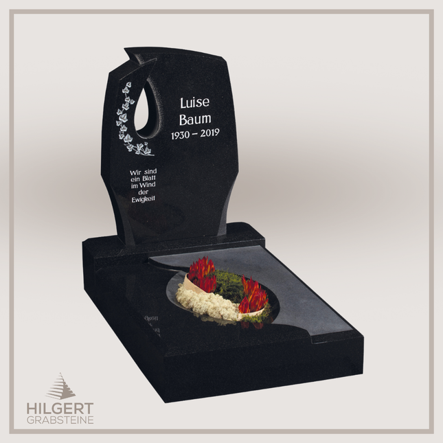 UR-GR-UA466-OT-003266 | Hilgert Grabsteine | Urnengrabstein aus Granit