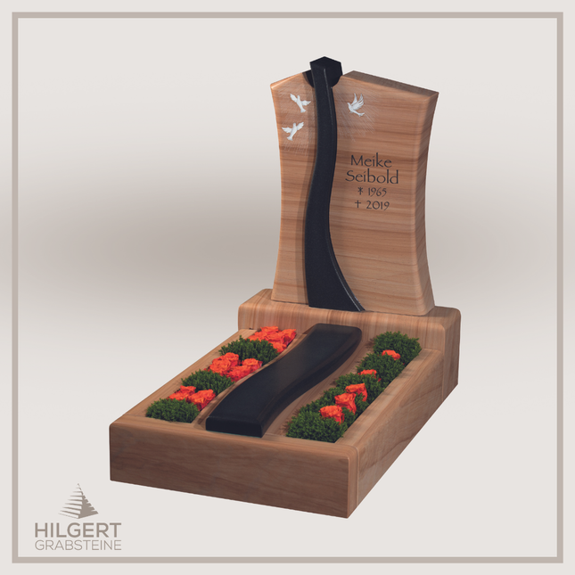UR-GR-UA473-OT-003273 | Hilgert Grabsteine | Urnengrabstein aus Granit