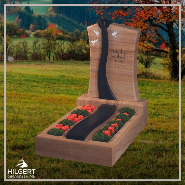 UR-GR-UA473-OT-003273 | Hilgert Grabsteine | Urnengrabstein aus Granit