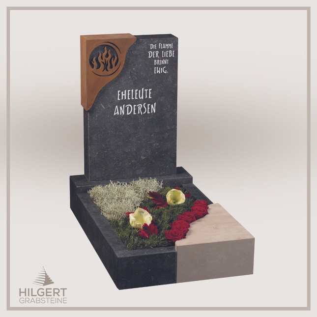 UR-GR-UA475-OT-003277 | Hilgert Grabsteine | Urnengrabstein aus Granit