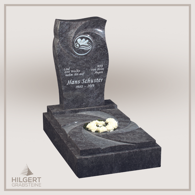 UR-GR-UA476-OT-003278 | Hilgert Grabsteine | Urnengrabstein aus Granit