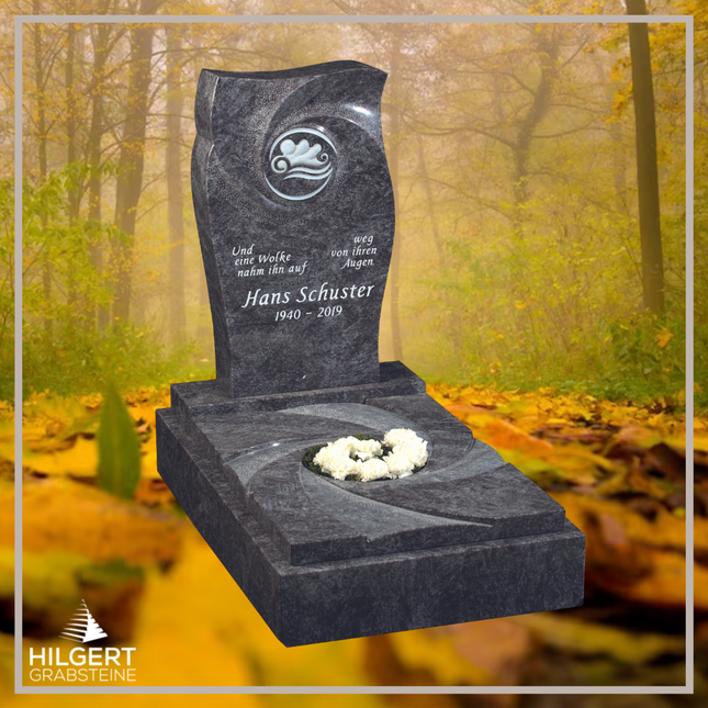 UR-GR-UA476-OT-003278 | Hilgert Grabsteine | Urnengrabstein aus Granit