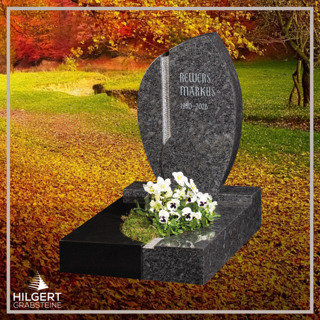 UR-GR-UA513 | Hilgert Grabsteine | Urnengrabstein aus Granit
