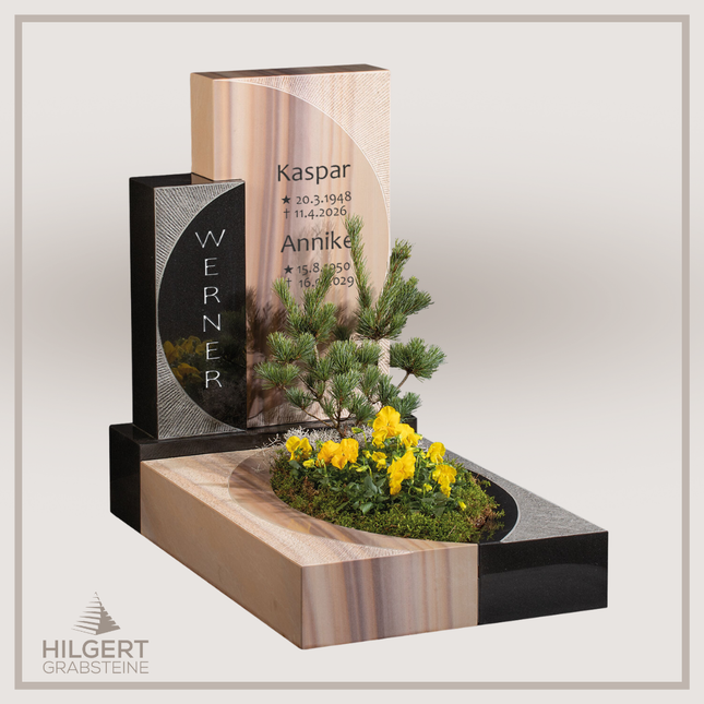 UR-GR-UA514 | Hilgert Grabsteine | Urnengrabstein aus Granit
