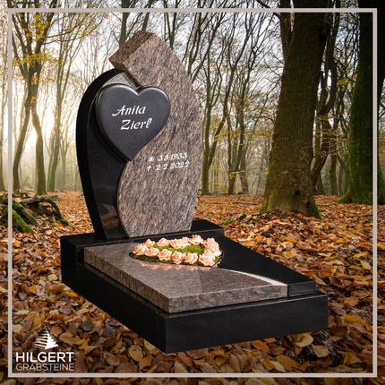UR-GR-UA517 | Hilgert Grabsteine | Urnengrabstein aus Granit