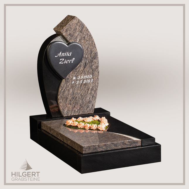 UR-GR-UA517 | Hilgert Grabsteine | Urnengrabstein aus Granit