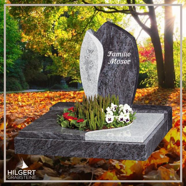 UR-GR-UA519 | Hilgert Grabsteine | Urnengrabstein aus Granit
