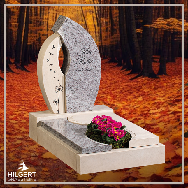 UR-GR-UA523 | Hilgert Grabsteine | Urnengrabstein aus Granit