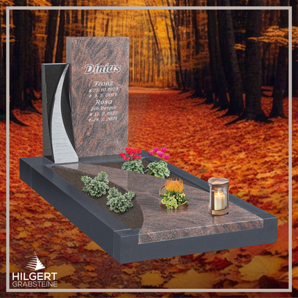 UR-HA-RG04 | Hilgert Grabsteine | Urnengrabstein aus Granit