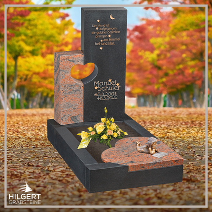 UR-HA-UR28 | Hilgert Grabsteine | Urnengrabstein aus Granit