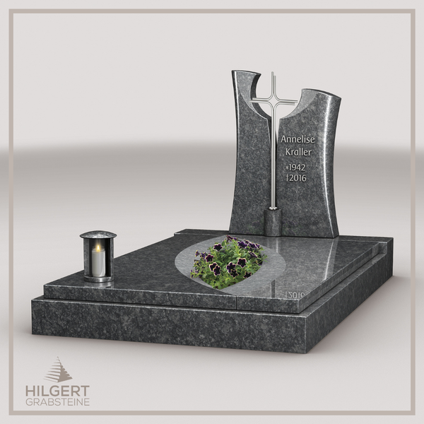 UR-LI-B114 | Hilgert Grabsteine | Stehender Grabstein aus Granit | auch als Urnengrabstein