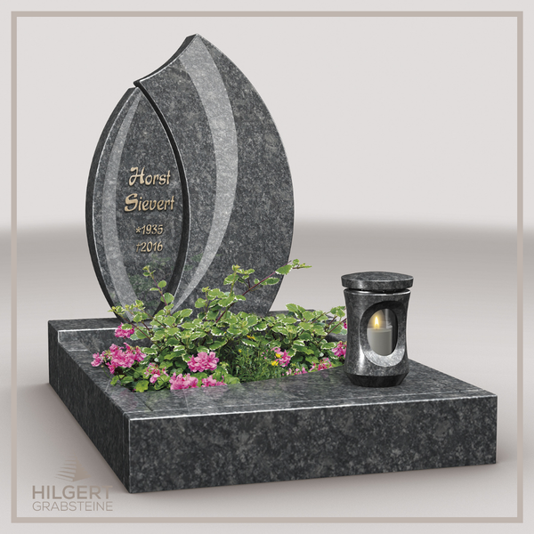 UR-LI-C027 | Hilgert Grabsteine | Stehender Grabstein aus Granit | auch als Urnengrabstein
