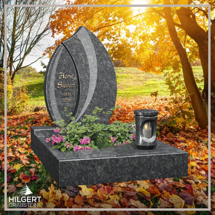 UR-LI-C027 | Hilgert Grabsteine | Stehender Grabstein aus Granit | auch als Urnengrabstein