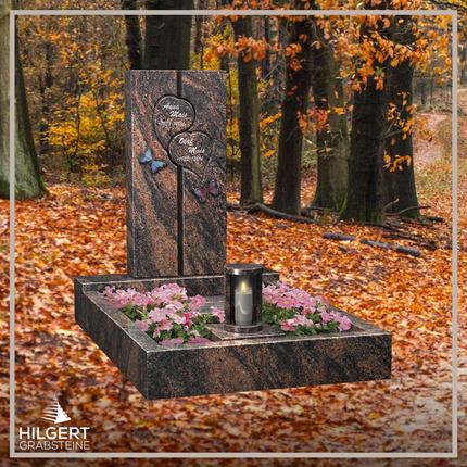 UR-LI-C042 | Hilgert Grabsteine | Stehender Grabstein aus Granit | auch als Urnengrabstein
