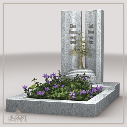 UR-LI-C069 | Hilgert Grabsteine | Stehender Grabstein aus Granit | auch als Urnengrabstein