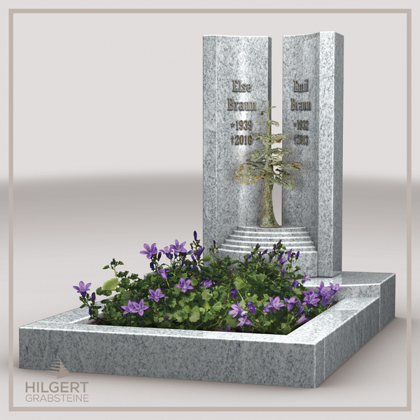 UR-LI-C069 | Hilgert Grabsteine | Stehender Grabstein aus Granit | auch als Urnengrabstein