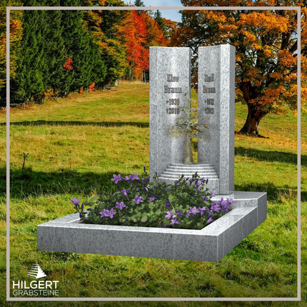 UR-LI-C069 | Hilgert Grabsteine | Stehender Grabstein aus Granit | auch als Urnengrabstein