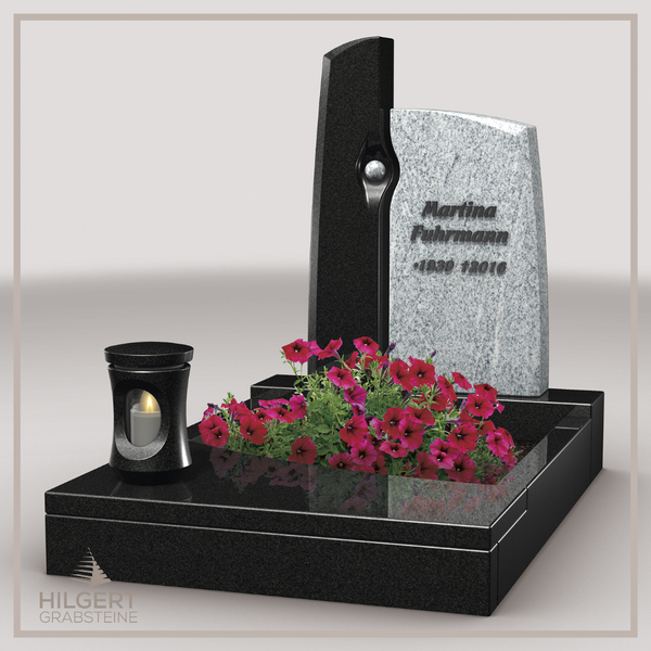 UR-LI-C097 | Hilgert Grabsteine | Stehender Grabstein aus Granit | auch als Urnengrabstein