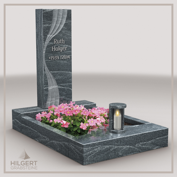 UR-LI-C136 | Hilgert Grabsteine | Stehender Grabstein aus Granit | auch als Urnengrabstein