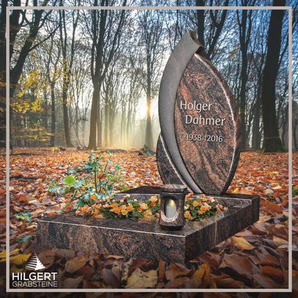 UR-LI-C138 | Hilgert Grabsteine | Stehender Grabstein aus Granit | auch als Urnengrabstein