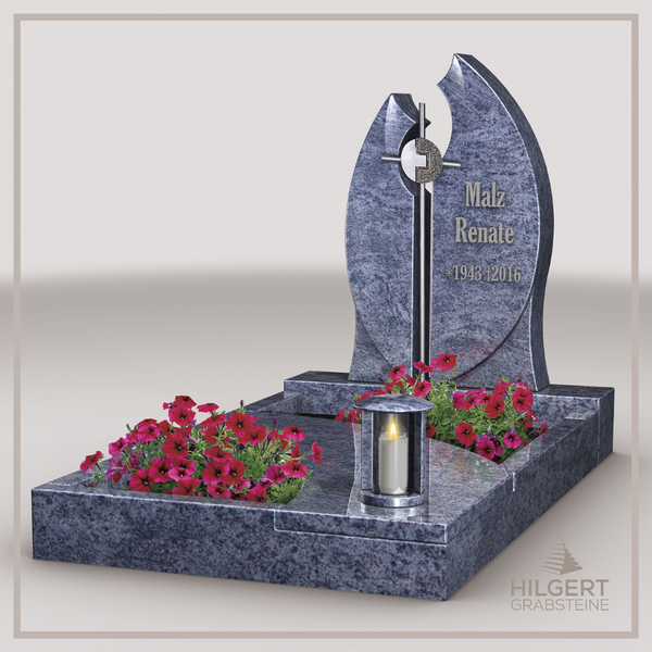 UR-LI-C140 | Hilgert Grabsteine | Stehender Grabstein aus Granit | auch als Urnengrabstein