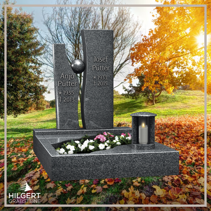 UR-LI-D187 | Hilgert Grabsteine | Urnengrabstein aus Granit