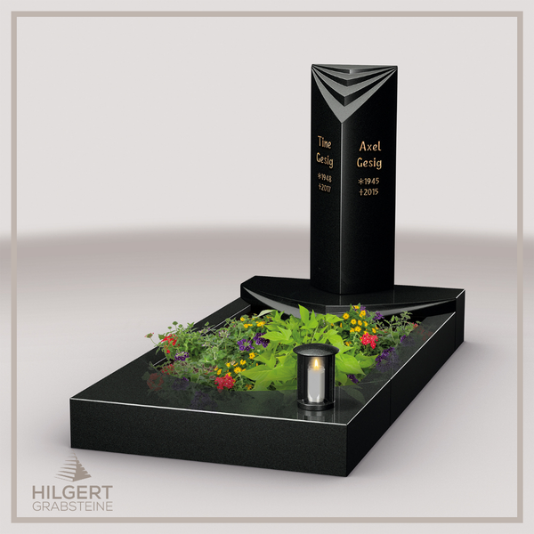 UR-LI-D205 | Hilgert Grabsteine | Urnengrabstein aus Granit