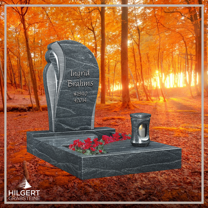 UR-LI-E100 | Hilgert Grabsteine | Urnengrabstein aus Granit