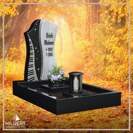 UR-LI-E107 | Hilgert Grabsteine | Urnengrabstein aus Granit