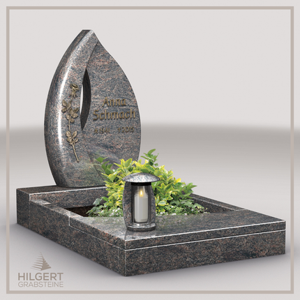 UR-LI-E120 | Hilgert Grabsteine | Urnengrabstein aus Granit