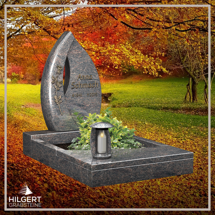 UR-LI-E120 | Hilgert Grabsteine | Urnengrabstein aus Granit