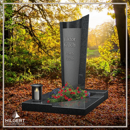 UR-LI-E124 | Hilgert Grabsteine | Urnengrabstein aus Granit