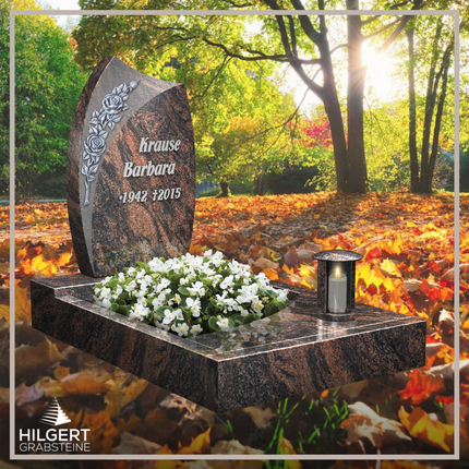 UR-LI-M042 | Hilgert Grabsteine | Urnengrabstein aus Granit