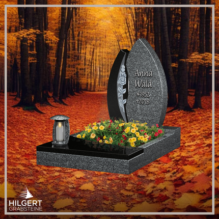 UR-LI-M046 | Hilgert Grabsteine | Urnengrabstein aus Granit